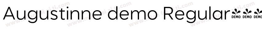 Augustinne demo Regular字体转换